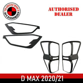 Head Light Tail Light Lamp Cover for Isuzu D max 2020/2021 Matte Black Trim RG01